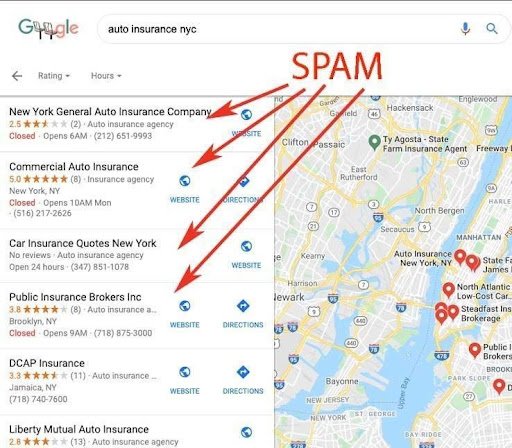 Fight Off Google My Business Spam In The Map
