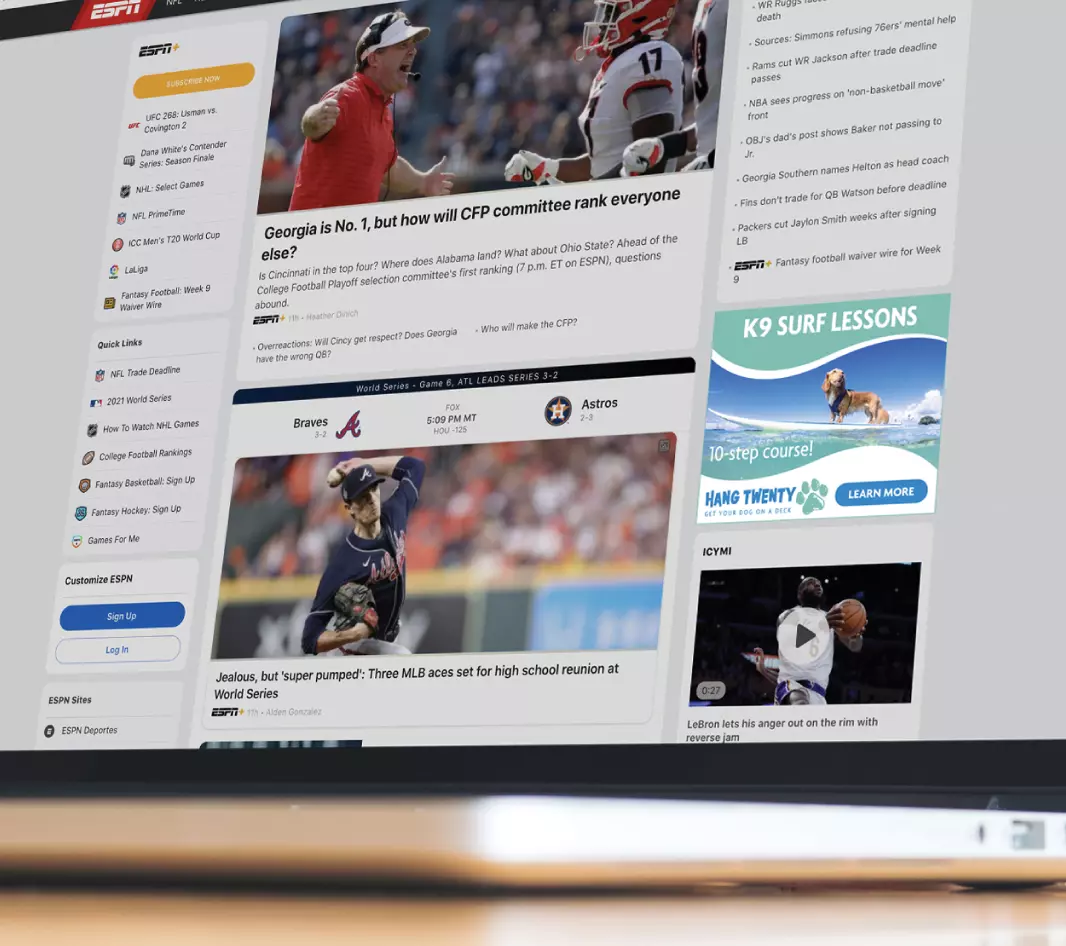 display image web banner