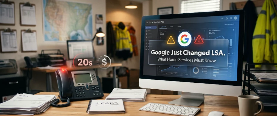 Google Just Changed LSA, what home service businesses must know, on a Local Services Ads dashboard